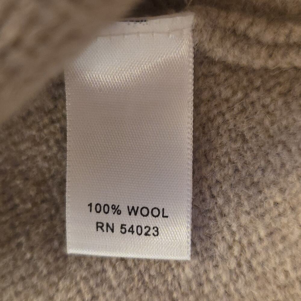 Banana Republic Tan Beige 100% Wool Button-Up Jacket Womens M 2009 Clean Simple - Picture 6 of 9